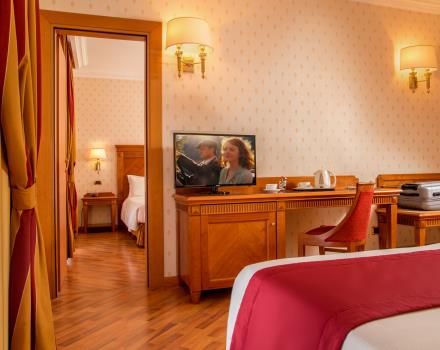 Comfort and space in the suites of the Best Western Hotel Viterbo