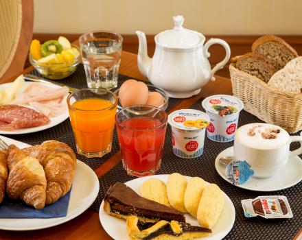 Try the products of the breakfast buffet of the BW Hotel Viterbo for the right morning charge